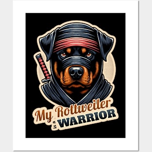 Ninja Rottweiler Posters and Art